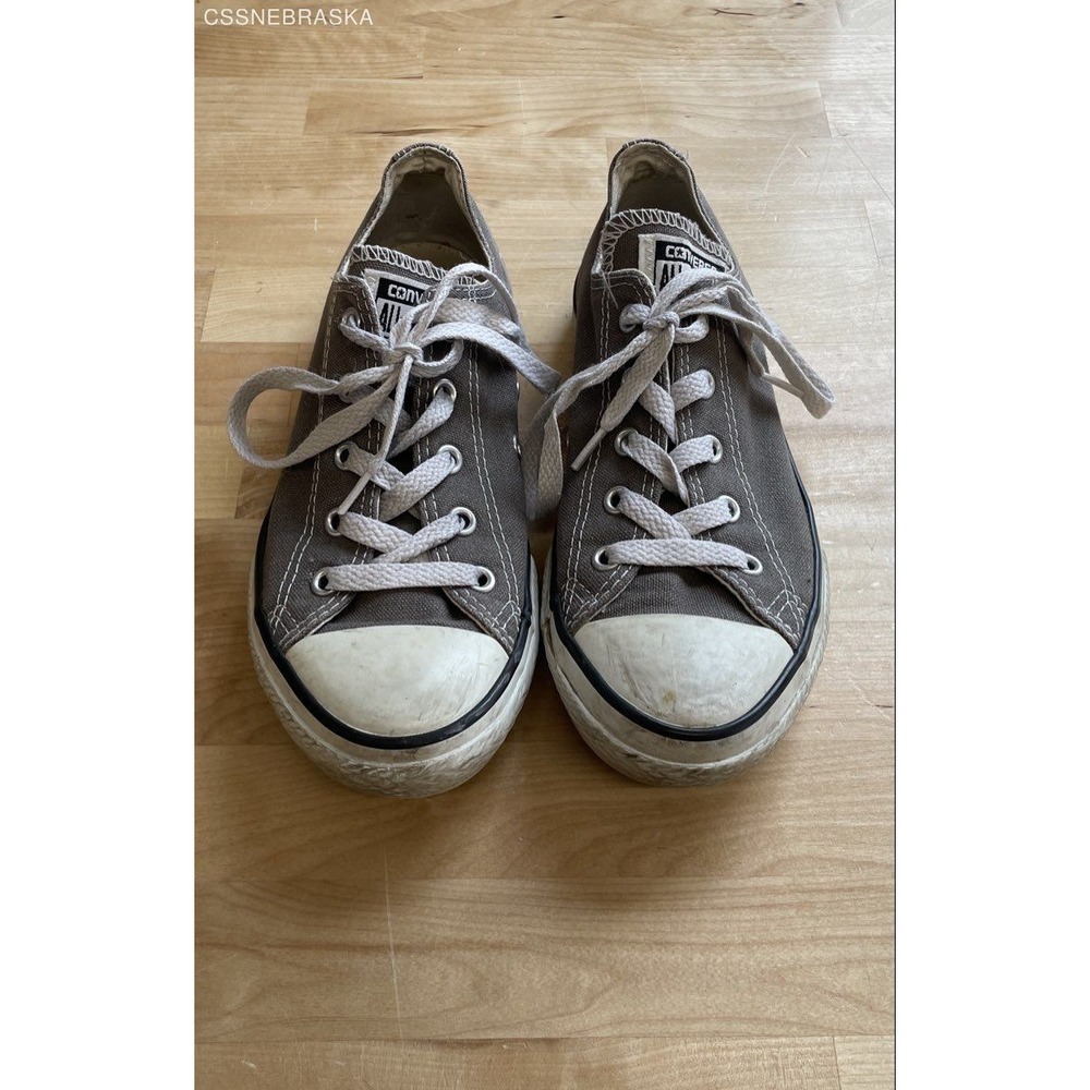 Converse Charcoal Grey Chuck Taylor All Star Low Top Canvas Sneakers Unisex - 3